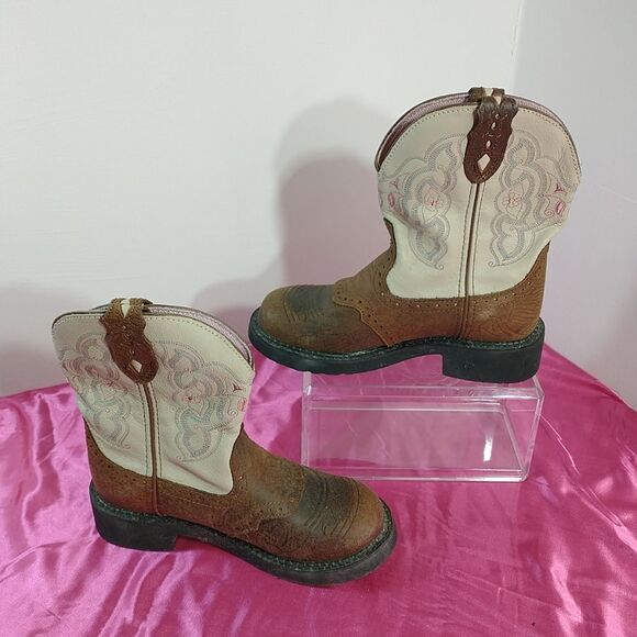 Justin Gypsy Brown Size 6.5 B Boots Women’s #L9924 Cowgirl Western Farm. - Picture 2 of 8